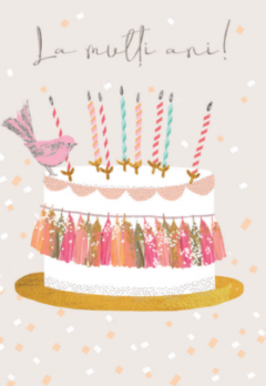 Felicitare - La multi ani - Tort festiv