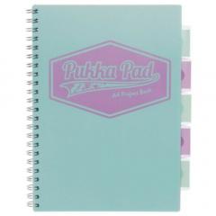 Caiet cu spirala si separatoare - Pukka Pads - Project Book Pastel