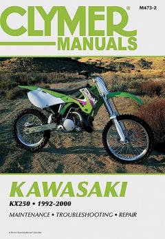 Coperta cărții Clymer Kawasaki KX250 1992-2000