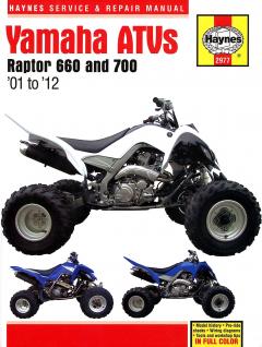Coperta cărții Yamaha Raptor 660 & 700 ATVs (01 - 12)