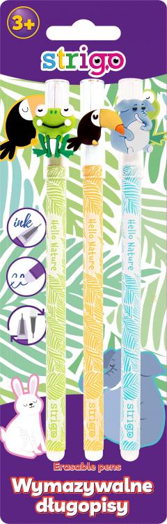 Set 3 pixuri cu cerneala termosensibila - Nature