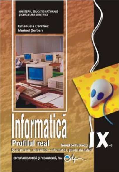 Informatica, Manual pentru clasa a IX-a