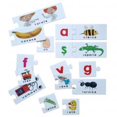 Puzzle educativ - ABC in limba romana