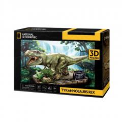 Puzzle 3D - Tyrannosaurus Rex, 52 piese