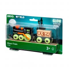 Tren din lemn - Glow in the dark - Ghost