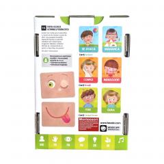 Puzzle educativ - Carti emotii si actiuni in limba romana