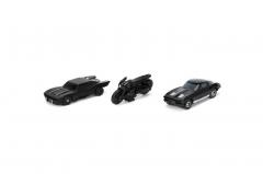 Set masinute - The Batman: Batmobile, Batcycle & 1963 Chevy Corvete