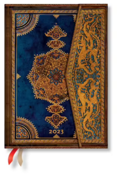 Agenda 2023 - 12-Month - Midi, Horizontal, Week-at-a-Time, Wrap - Safavid Indigo