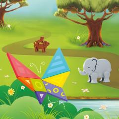 Joc educativ - Tangram magnetic