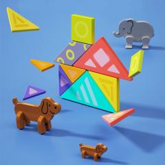 Joc educativ - Tangram magnetic