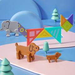 Joc educativ - Tangram magnetic