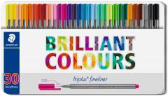 Set 30 carioci Triplus Fineliner 334