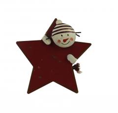 Obiect decorativ pentru pomul de Craciun - Napkin Ring Star Snowman