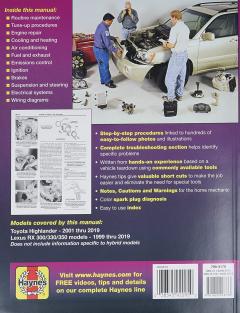 HM Toyota HighLander Lexus RX 300 330 350 1999-2019