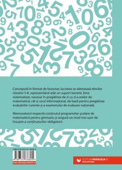 Memorator de matematica pentru clasele V-VIII