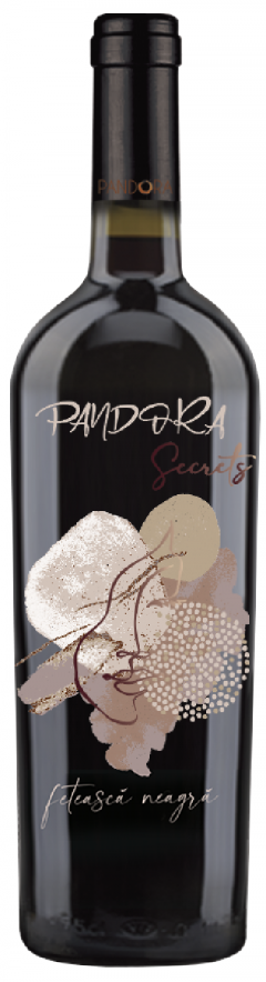Vin rosu - Pandora Secrets, Feteasca Neagra, sec, 2021 - Crama Pandora