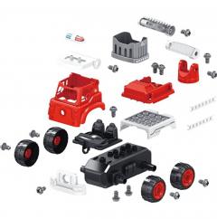 Set constructie cu camion pompieri si radiocomanda