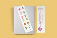 Semn de carte - Baloane cu aer cald - Zbor cu dor