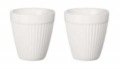 Set cani termoizolante - Espresso Striped, 80 ml, 2 buc.