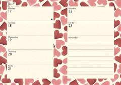 Agenda 2023 - A6 - Emma Bridgewater - Pink Hearts