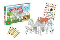 Joc creativ de asamblat si colorat - Cottage & The Dog