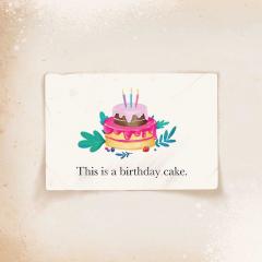 This is a Birthday Cake
