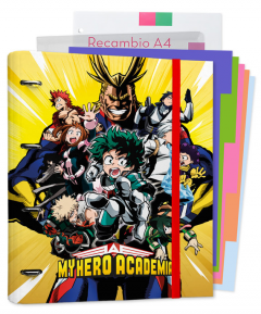 Dosar - 4 Ring Binder 100 Sheets - My Hero Academia
