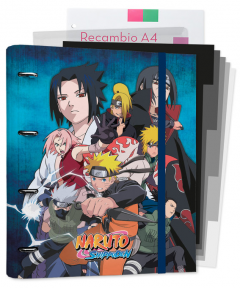Dosar - 4 Ring Binder 100 Sheets - Naruto