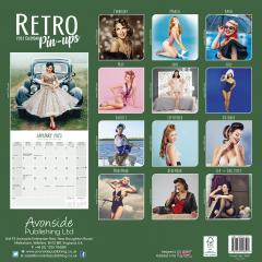 Calendar de perete 2023 - Square - Retro Pin-Ups