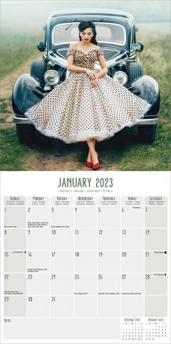 Calendar de perete 2023 - Square - Retro Pin-Ups