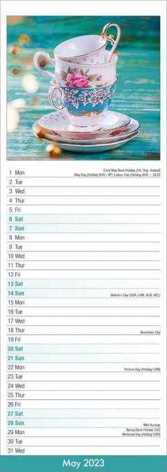 Calendar de perete 2023 - Slim - Shabby Chic