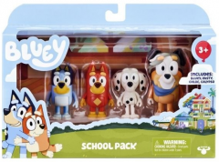 Set 4 figurine - Bluey School Pack