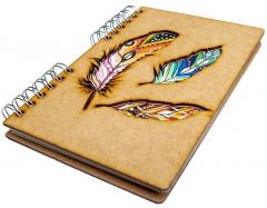 Carnet A5 - Dots - Feathers