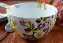Bol din portelan - Katie Alice Garden White Floral