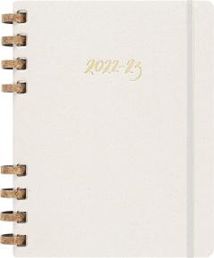Agenda Moleskine 2022-2023 - 12M, Monthly Spiral Academic Planner, Extra Large - Remake Oyster