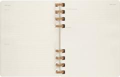 Agenda Moleskine 2022-2023 - 12M, Monthly Spiral Academic Planner, Extra Large - Remake Oyster