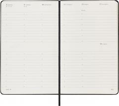 Agenda Moleskine 2023 - 12M, Weekly Vertical Diary/ Planner, Large, Hardcover - Black