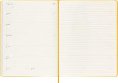 Agenda Moleskine 2023 - 12M, Weekly, Notebook Diary/ Planner, Extra Large, Hardcover - Orange Yellow