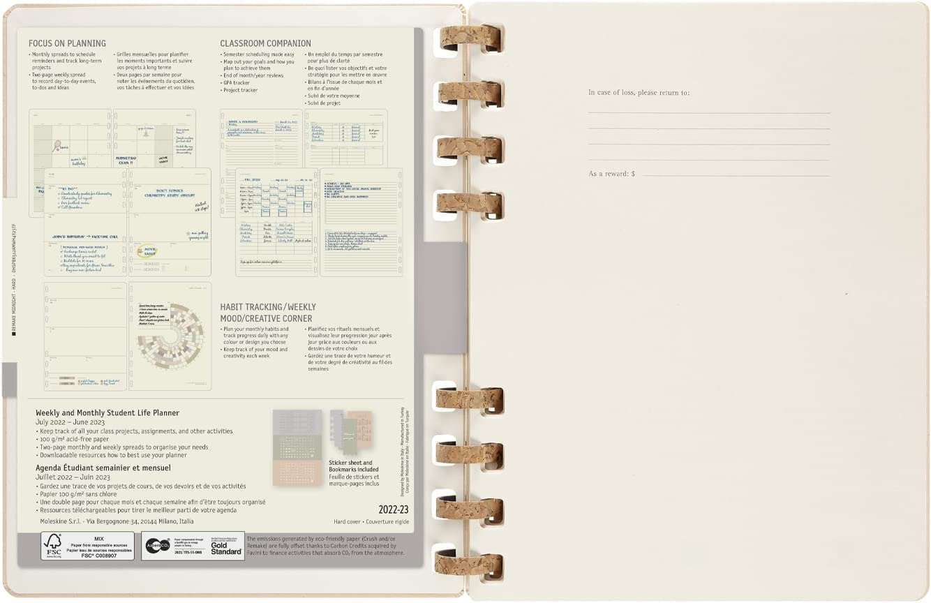 Moleskine academic deals planner 2022