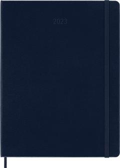 Agenda Moleskine 2023 - 12M, Weekly Notebook Diary/ Planner, Extra Large, Hardcover - Sapphire Blue