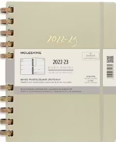 Moleskine 2022-2023 Spiral Academic Planner, 12M, Extra Large, Crush Kiwi,  Hard Cover (7.5 x 10) (Calendar)