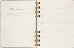 Agenda Moleskine 2022-2023 - 12M, Weekly and Monthly Spiral Academic Planner, Extra Large - Remake Midnight