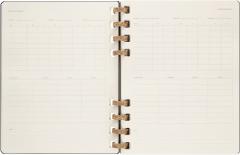 Agenda Moleskine 2022-2023 - 12M, Weekly and Monthly Spiral Academic Planner, Extra Large - Remake Midnight