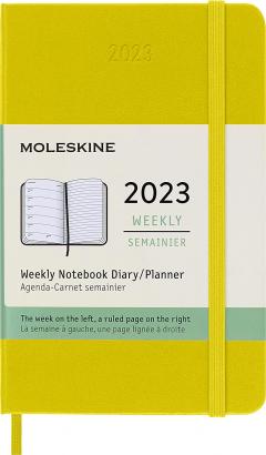 Agenda 2023 - 12-Months Weekly Planner - Pocket, Hard Cover - Hay Yellow