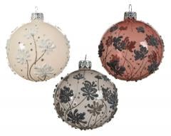 Globuri pentru brad - Deco Bauble Flowers | Kaemingk