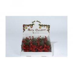 Ghiveci decorativ - Velvet Poinsettia In Flowerpot