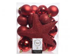 Set 33 globuri decorative - Red Tree | Kaemingk