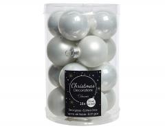 Set 16 globuri decorative - Matt Tube Winter | Kaemingk