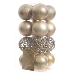 Set 16 globuri decorative - Bauble Mix | Kaemingk
