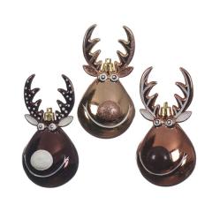 Glob decorativ - Reindeer with Hanger - Suede Brown, Copper, Dark Chocolate - mai multe culori